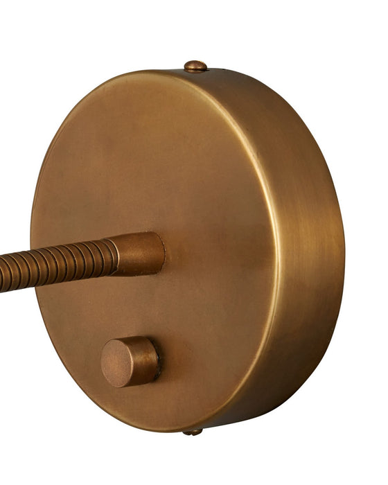 Currey and Company - 5000-0313 - LED Wall Sconce - Wilbaux - Antique Brass