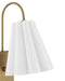 Currey and Company - 5000-0315 - One Light Wall Sconce - Blithe - Off-White / Coffee Brass