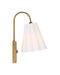 Currey and Company - 5000-0315 - One Light Wall Sconce - Blithe - Off-White / Coffee Brass