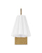 Currey and Company - 5000-0315 - One Light Wall Sconce - Blithe - Off-White / Coffee Brass