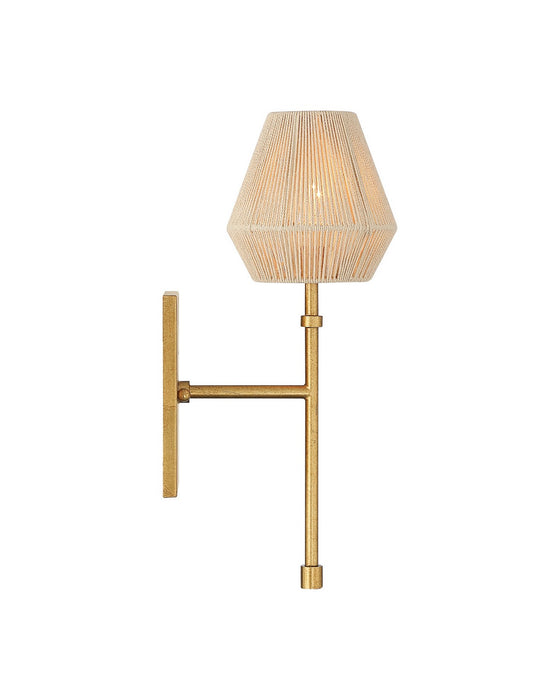 Currey and Company - 5000-0316 - LED Wall Sconce - Francie - Antique Gold Leaf / Natural