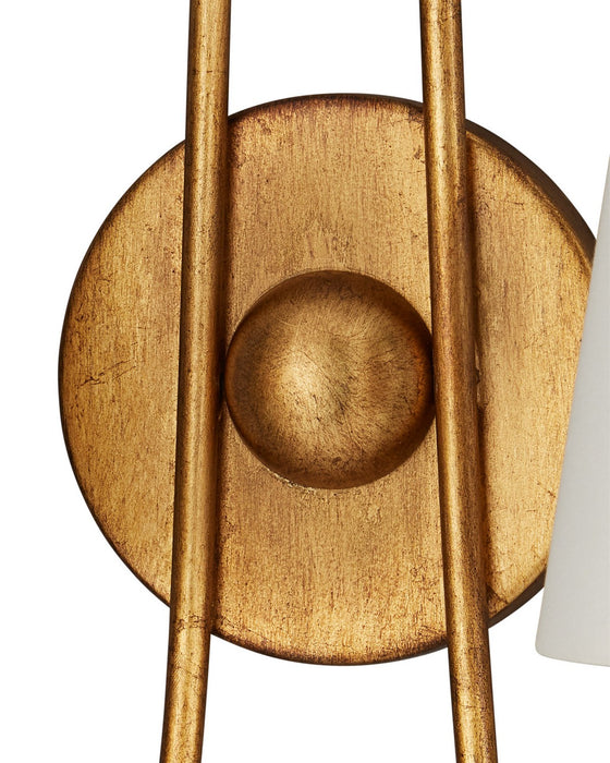 Currey and Company - 5000-0318 - Two Light Wall Sconce - Brayden - Antique Gold Leaf