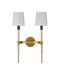 Currey and Company - 5000-0320 - Two Light Wall Sconce - Grigsby - Antique Brass / Bronze