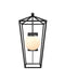 Currey and Company - 5500-0062 - One Light Wall Sconce - Denison - Midnight / Frosted White