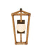 Currey and Company - 5500-0063 - One Light Wall Sconce - Denison - Natural / Midnight / Frosted White