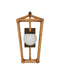 Currey and Company - 5500-0063 - One Light Wall Sconce - Denison - Natural / Midnight / Frosted White