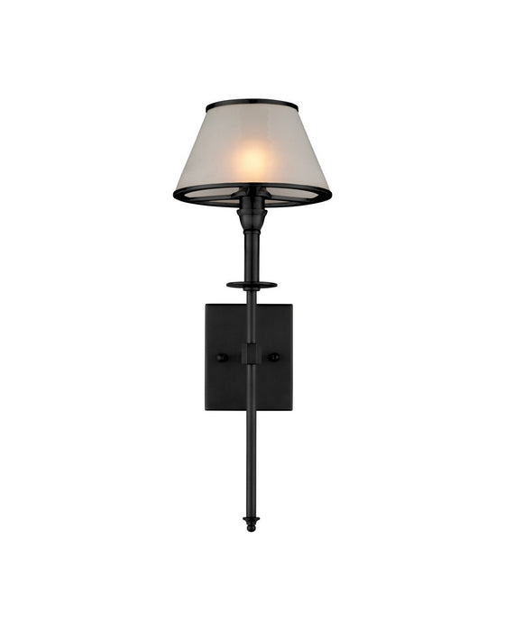 Currey and Company - 5500-0065 - LED Wall Sconce - Ronaldo - Matte Black / Frosted