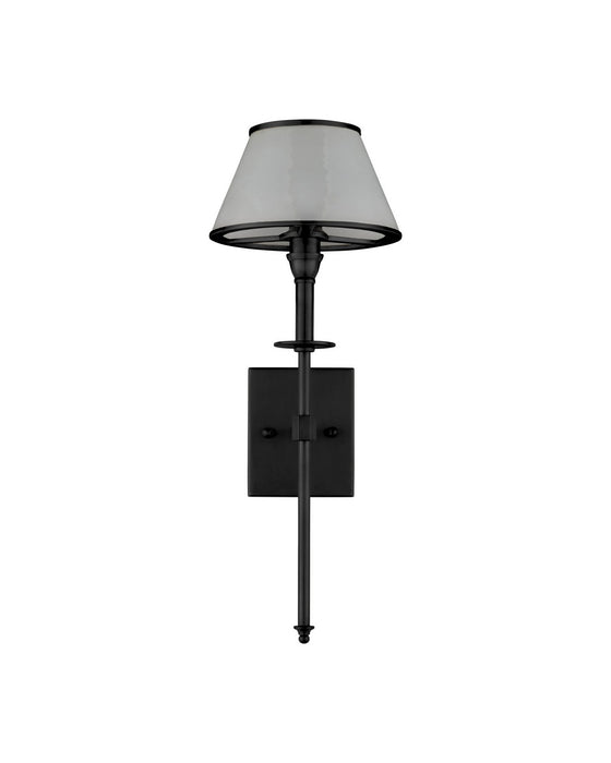 Currey and Company - 5500-0065 - LED Wall Sconce - Ronaldo - Matte Black / Frosted
