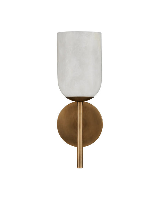 Currey and Company - 5800-0082 - One Light Wall Sconce - Belmont - Natural / Antique Brass