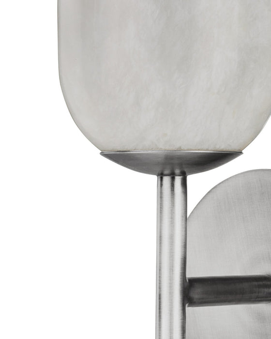 Currey and Company - 5800-0083 - One Light Wall Sconce - Belmont - Natural / Polished Nickel