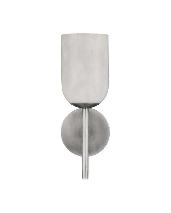 Currey and Company - 5800-0083 - One Light Wall Sconce - Belmont - Natural / Polished Nickel