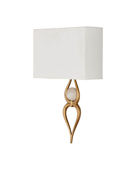 Currey and Company - 5900-0063 - LED Wall Sconce - Omorfos - Antique Brass / Natural White