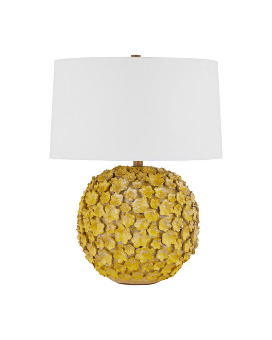 Currey and Company - 6000-1076 - One Light Table Lamp - Mantilla - Yellow