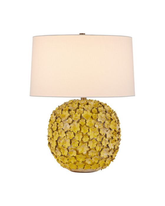 Currey and Company - 6000-1076 - One Light Table Lamp - Mantilla - Yellow