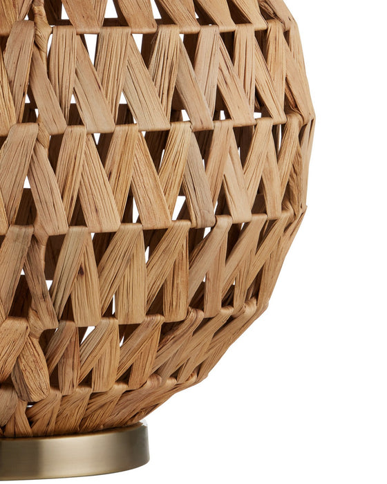 Currey and Company - 6000-1085 - One Light Table Lamp - Casimer - Natural / Brass