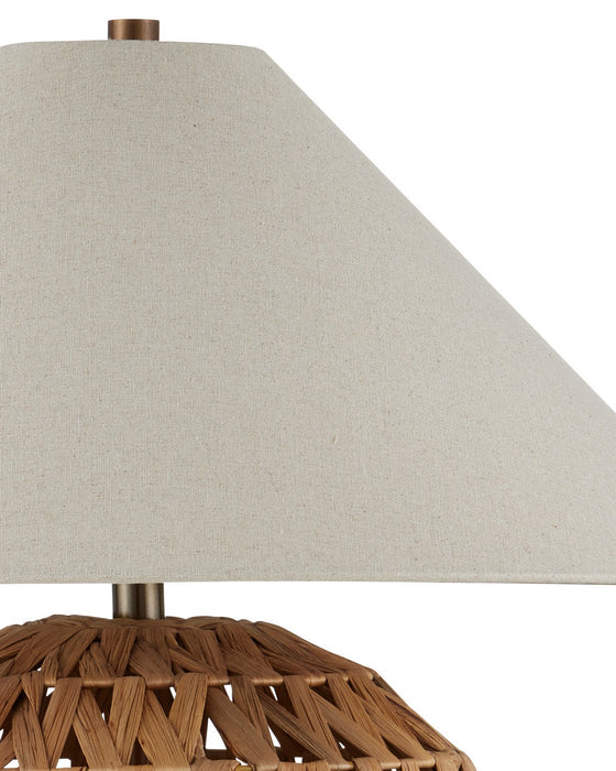 Currey and Company - 6000-1085 - One Light Table Lamp - Casimer - Natural / Brass