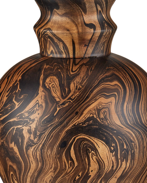 Currey and Company - 6000-1088 - One Light Table Lamp - Carterton - Marbleized Brown