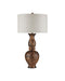 Currey and Company - 6000-1088 - One Light Table Lamp - Carterton - Marbleized Brown