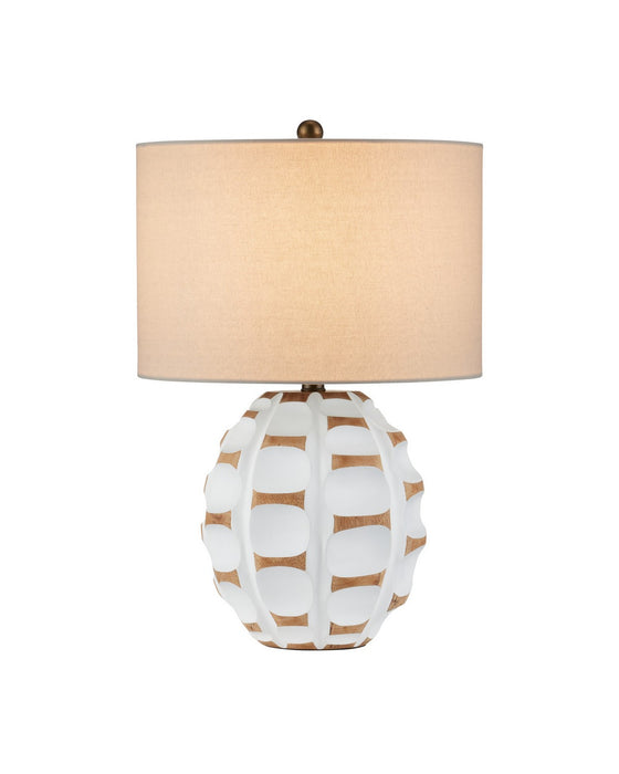 Currey and Company - 6000-1089 - One Light Table Lamp - Betel Nut - White