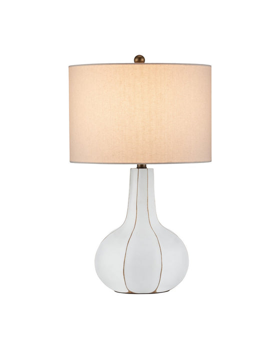 Currey and Company - 6000-1090 - One Light Table Lamp - Bonbori - White