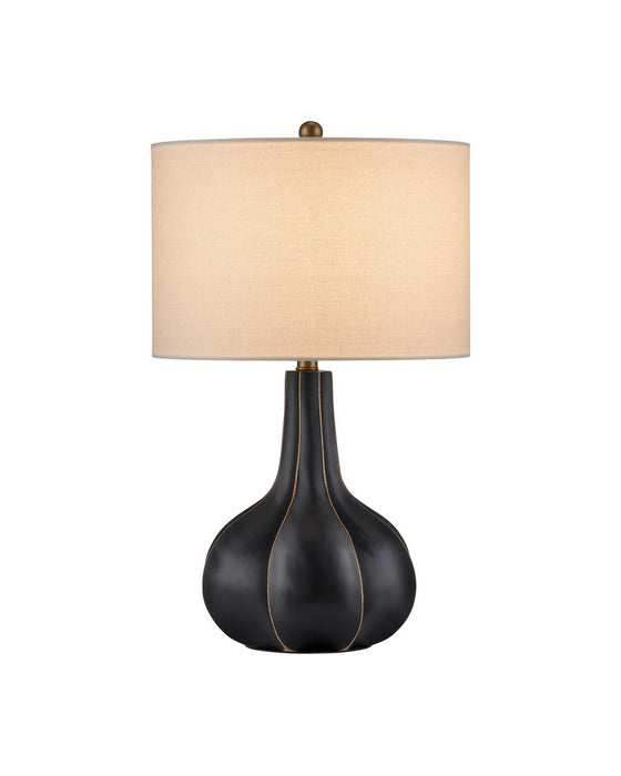 Currey and Company - 6000-1091 - One Light Table Lamp - Bonbori - Black