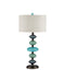 Currey and Company - 6000-1093 - One Light Table Lamp - Nereid - Blue / Metallic Black