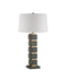 Currey and Company - 6000-1097 - One Light Table Lamp - Tetra - Verdigris / Antique Brass