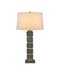 Currey and Company - 6000-1097 - One Light Table Lamp - Tetra - Verdigris / Antique Brass