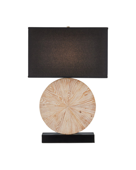Currey and Company - 6000-1100 - One Light Table Lamp - Pinion - Natural / Black