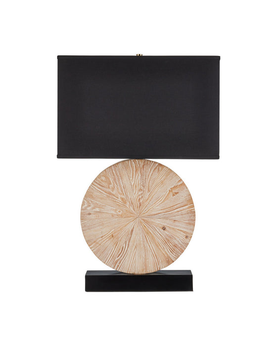 Currey and Company - 6000-1100 - One Light Table Lamp - Pinion - Natural / Black