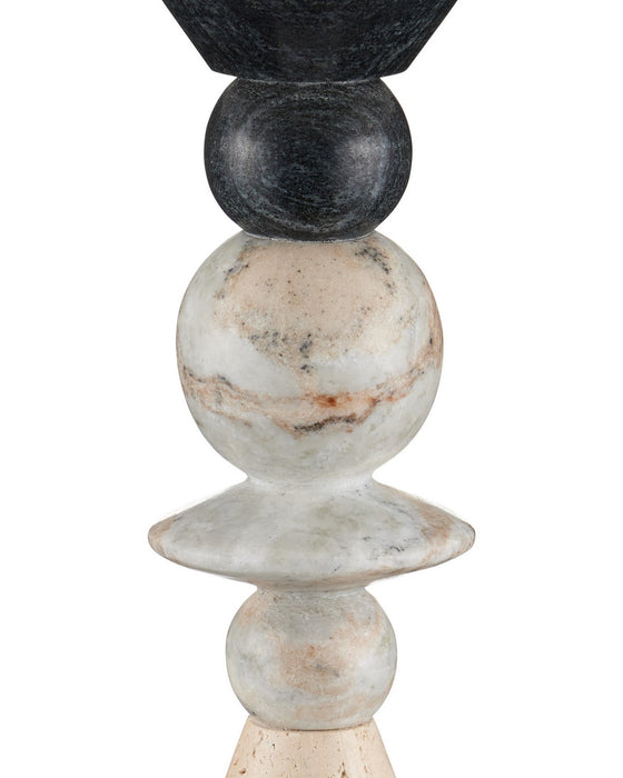 Currey and Company - 6000-1101 - One Light Table Lamp - Cairn - Natural / Midnight Black