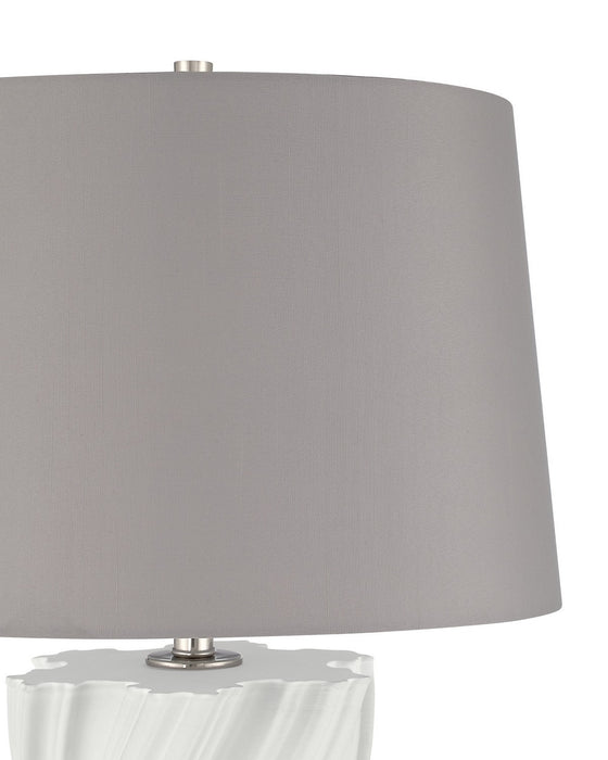 Currey and Company - 6000-1105 - One Light Table Lamp - Ascension - Off-White / Clear