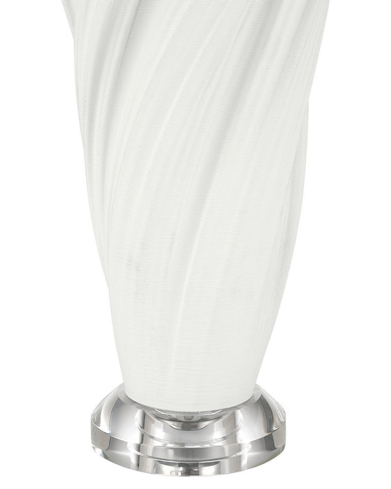 Currey and Company - 6000-1105 - One Light Table Lamp - Ascension - Off-White / Clear