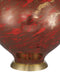 Currey and Company - 6000-1106 - One Light Table Lamp - Lutz - Dark Red / Gold