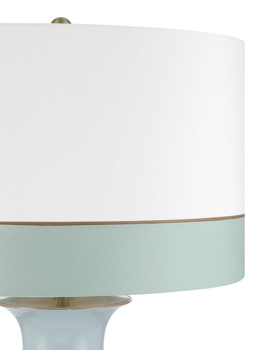 Currey and Company - 6000-1108 - One Light Table Lamp - Kora - Off-White / Light Blue