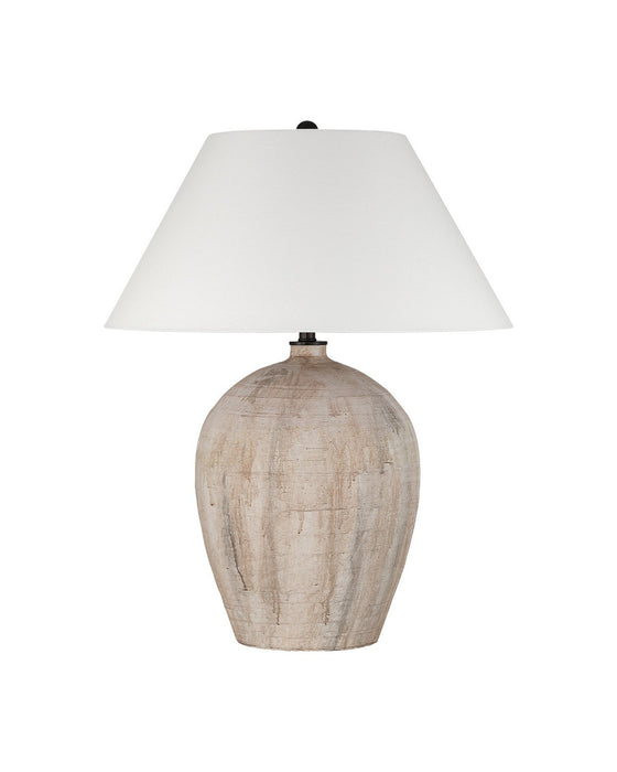 Currey and Company - 6000-1111 - One Light Table Lamp - Fresco - Beige / Brown