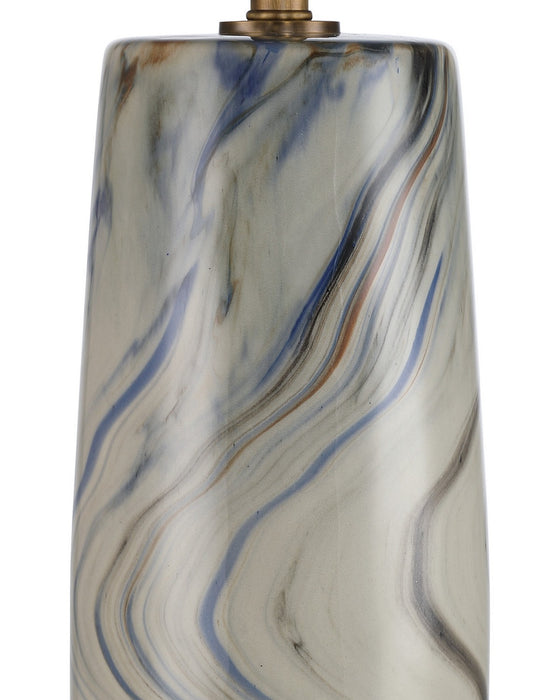 Currey and Company - 6000-1112 - One Light Table Lamp - Rivulet - Marbleized Gray