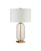 Currey and Company - 6000-1118 - One Light Table Lamp - Entasis - Clear / Aged Brass