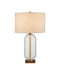 Currey and Company - 6000-1118 - One Light Table Lamp - Entasis - Clear / Aged Brass