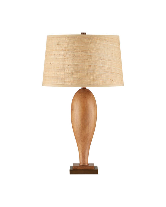 Currey and Company - 6000-1124 - One Light Table Lamp - Lignum - Chestnut