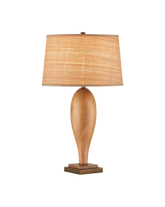 Currey and Company - 6000-1124 - One Light Table Lamp - Lignum - Chestnut