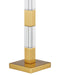 Currey and Company - 6000-1125 - One Light Table Lamp - Toshiro - Clear / Satin Brass