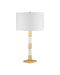Currey and Company - 6000-1125 - One Light Table Lamp - Toshiro - Clear / Satin Brass