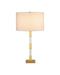 Currey and Company - 6000-1125 - One Light Table Lamp - Toshiro - Clear / Satin Brass