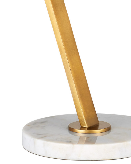 Currey and Company - 6000-1127 - Two Light Table Lamp - Brachium - Antique Brass / Natural White