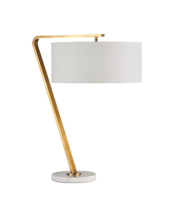 Currey and Company - 6000-1127 - Two Light Table Lamp - Brachium - Antique Brass / Natural White