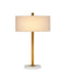 Currey and Company - 6000-1127 - Two Light Table Lamp - Brachium - Antique Brass / Natural White