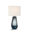 Currey and Company - 6700-0024 - One Light Table Lamp - Danza - Blue / Clear / Polished Nickel