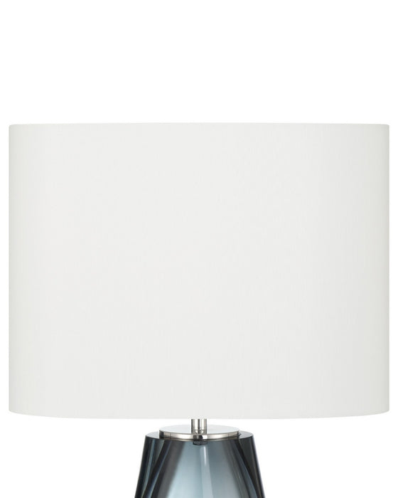 Currey and Company - 6700-0024 - One Light Table Lamp - Danza - Blue / Clear / Polished Nickel
