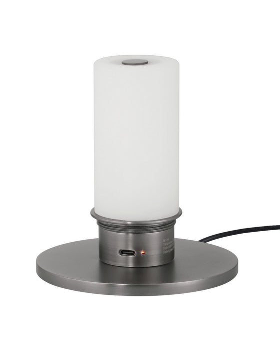 Currey and Company - 6700-0024 - One Light Table Lamp - Danza - Blue / Clear / Polished Nickel